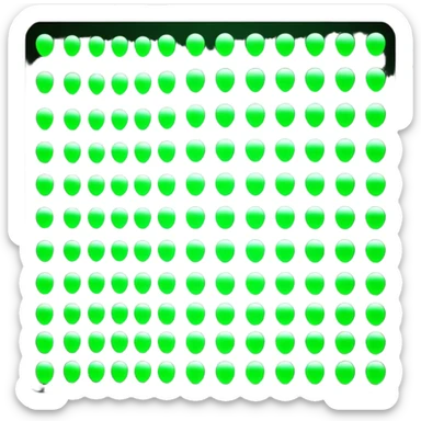 matrix green binary flowing sticker