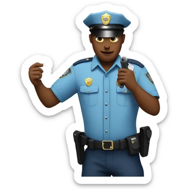 police officer in light blue uniform issuing ticket for teen drinking sticker