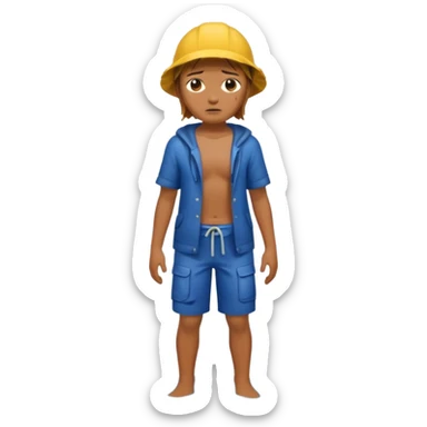 shipwreck survivor, full body sticker