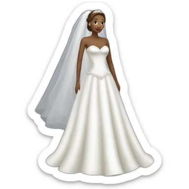 Wedding dress sticker