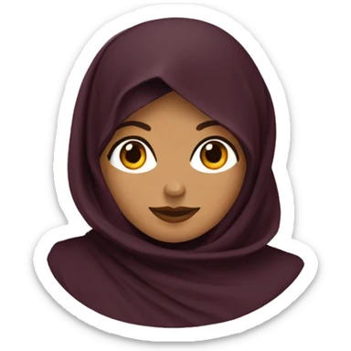 Abaya wine color sticker