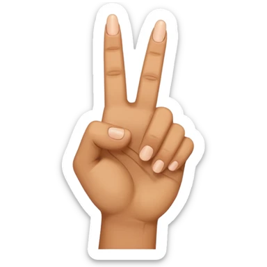 middle finger by side sticker