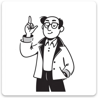 an old man giving the middle finger sticker