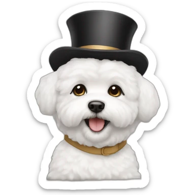 bichon sticker