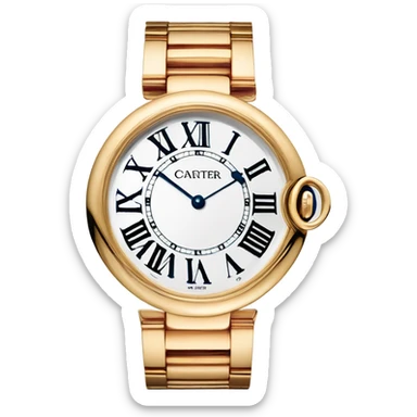 gold cartier watch sticker