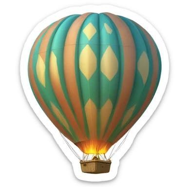 hot-air balloon sticker