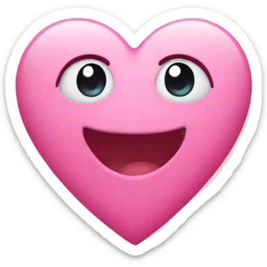 cute pink heart sticker