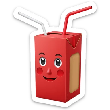 Juice box sticker