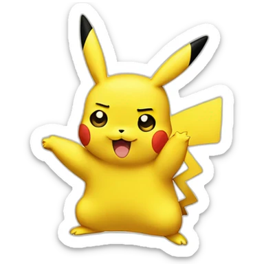 pikachu thumbs down emoji face sticker