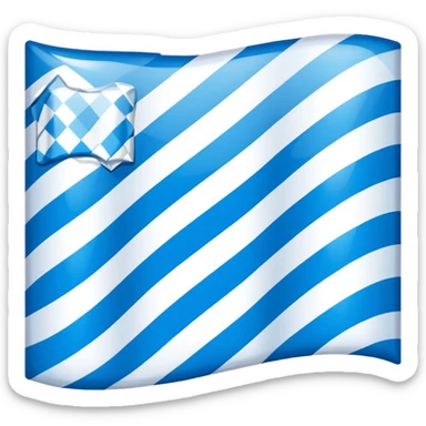 Bavarian flag A field of white and blue lozenges (diamonds) arranged diagonally. sticker