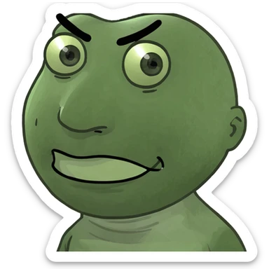 Nervous football fan  sticker