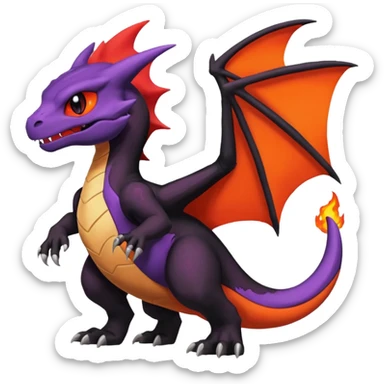 Salandit-Noibat-Litten-Duskull-Charizard-Hybrid (Full body) sticker