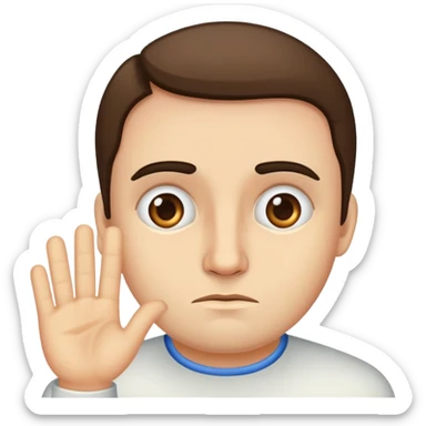 Slava saying NO to everything sticker