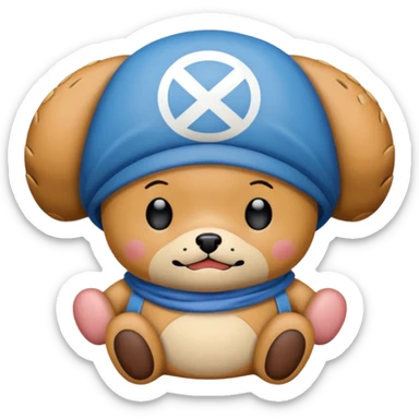  Chopper de one piece animado sticker