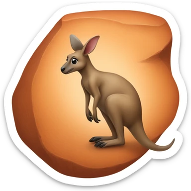 Uluru kangaroo sticker