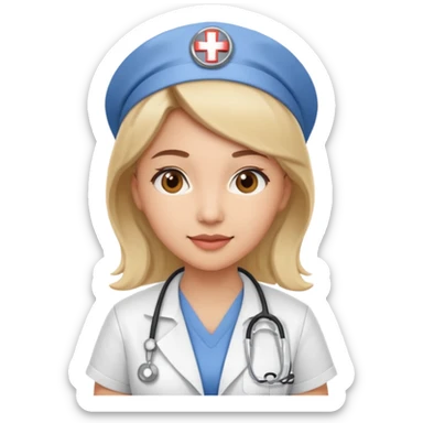 nurse woman sticker