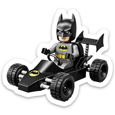 scale anime racing sexy muscular Batman’s masculine midnight-colored tight outfit 1970’s tv style dark knight stealthy accurate sporty safe plush deluxe Lego off-road pursuit drifting F1 car lexus (black hair,reclining and relaxed torso and shoulders back against seat) rallycross kart  sticker