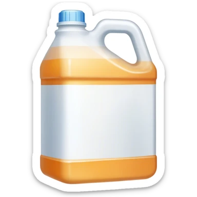Gallon of bleach sticker
