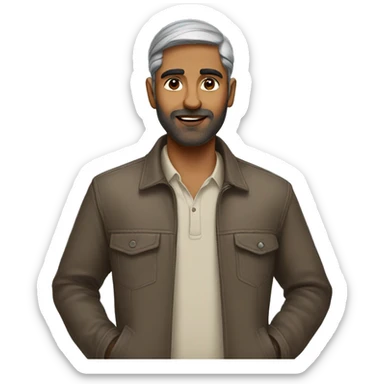 Modern Indian man in Casual wear sticker