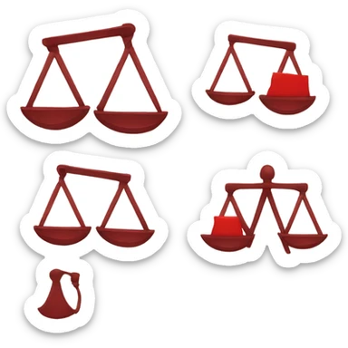 red law scales sticker
