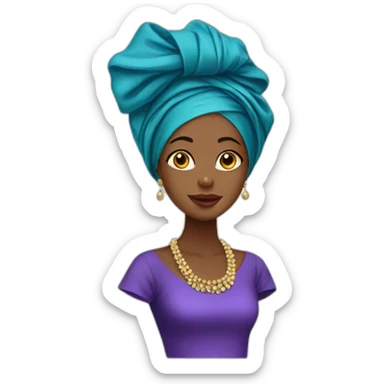 Nigerian Gele sticker