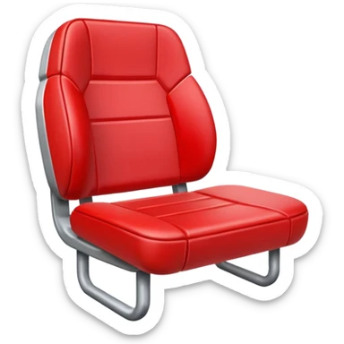 Generate an Airbnb category syle icon of a broken football seat sticker