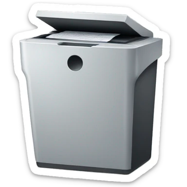 document shredder sticker