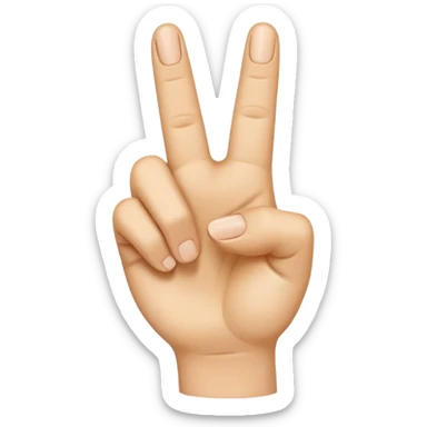 “Emoji-style hand making the letter ‘L’, with the index finger slightly curved. Clean, simple design, smooth shapes, neutral skin tone. White or transparent background, high resolution.” sticker