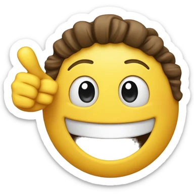 Smiling face with a thumbs sup sticker