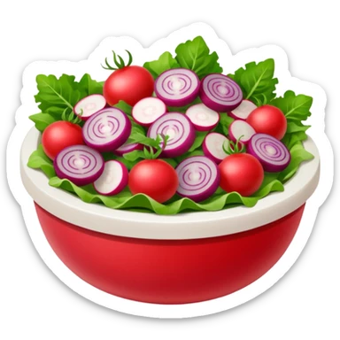 vegetarian red salad sticker