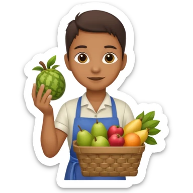 greengrocer's animal sticker