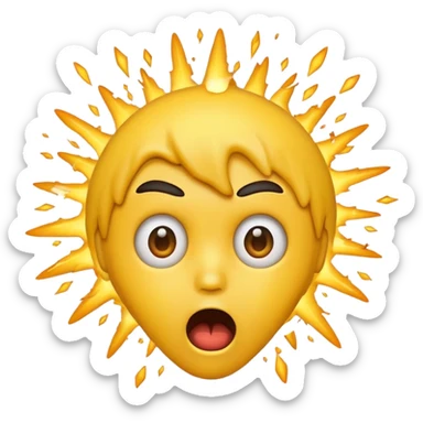 EXPLODING HEAD EMOJI sticker