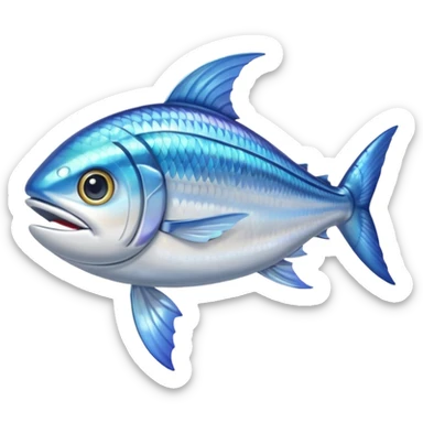 waving mackerel sticker