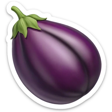 Aubergine pêche  sticker