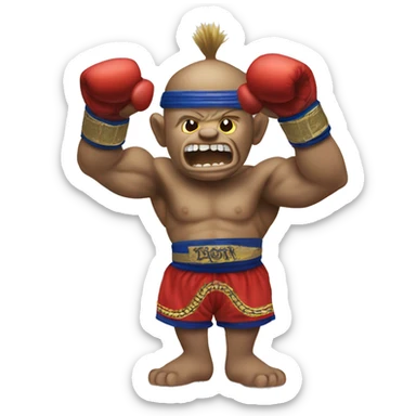 Ritchie Muay Thai as a troll sticker