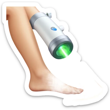 laser hair removal treatment on legs  sticker