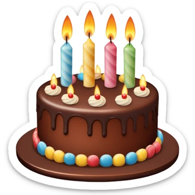 30th birthday cake  sticker