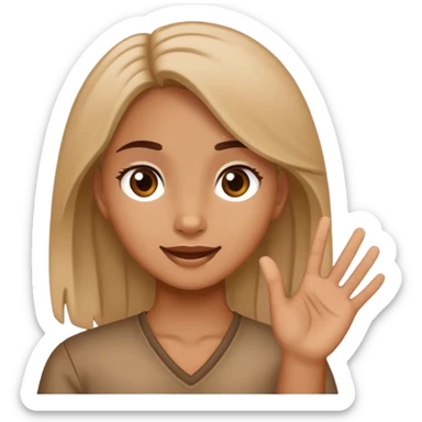 Girl saying hey y’all  sticker