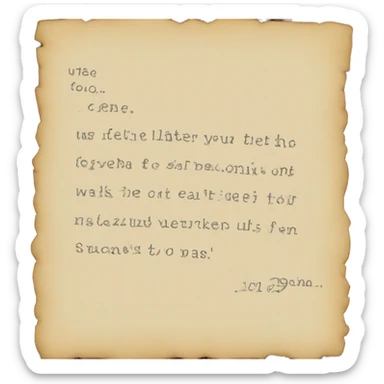 Letter to Santa  sticker