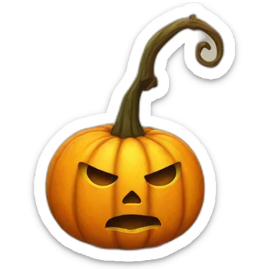 Pumpkin Halloween crazy sticker