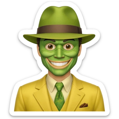 jim carrey the mask sticker