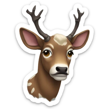 venado triste sticker