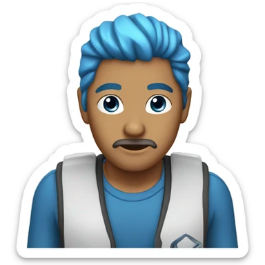 lazo azul celeste sticker