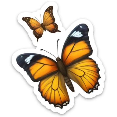 Butterfly and the rest  sticker