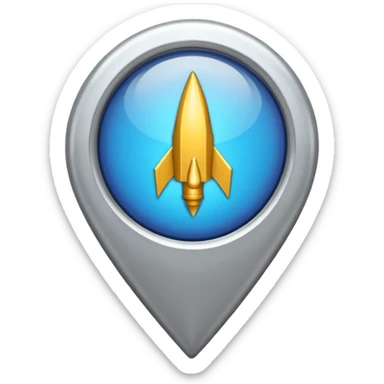 Maps pin normal without any smiley faces sticker