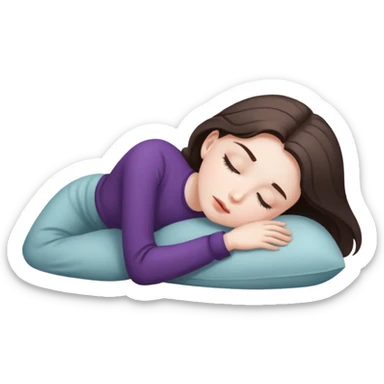 The girl fainted sticker