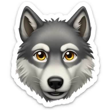 Wolf sticker