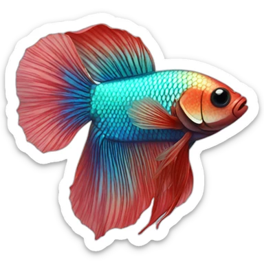 betta fish sticker