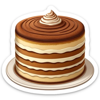 Tiramisu cake sticker