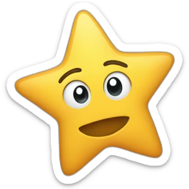 half-star sticker